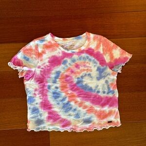 Tie-dyed crop top from Hollister
